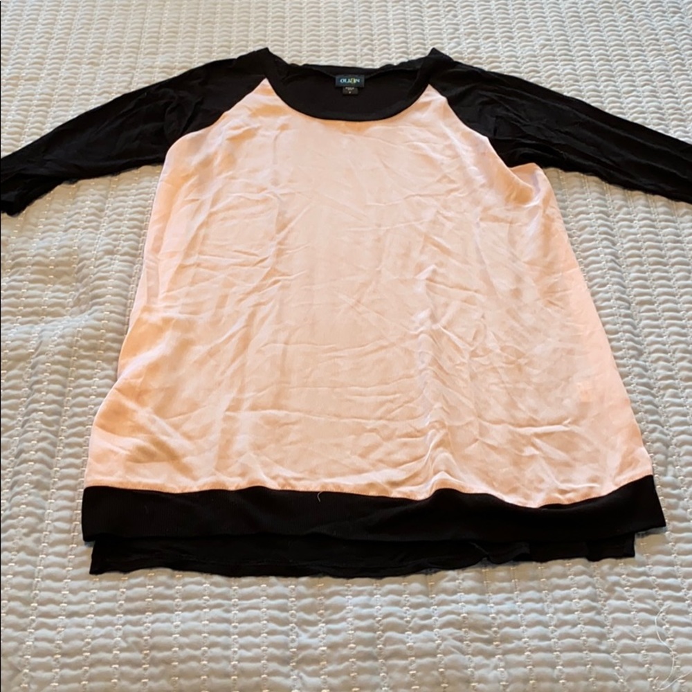 Maternity blush blouse